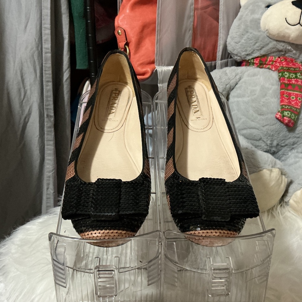 Women’s authentic Prada flats